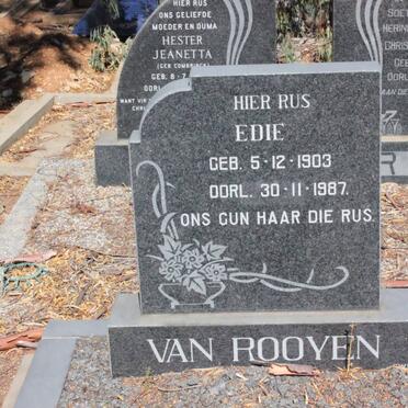 ROOYEN Edie, van 1903-1987