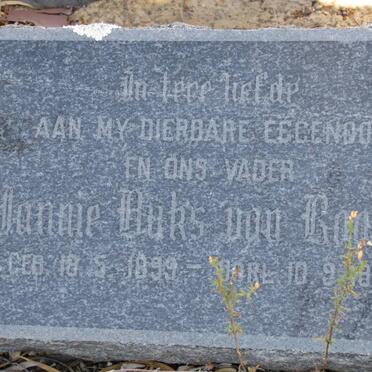 ROOYEN Jannie Buks, van 1899-1963