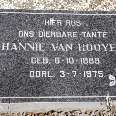 ROOYEN Hannie, van 1889-1975