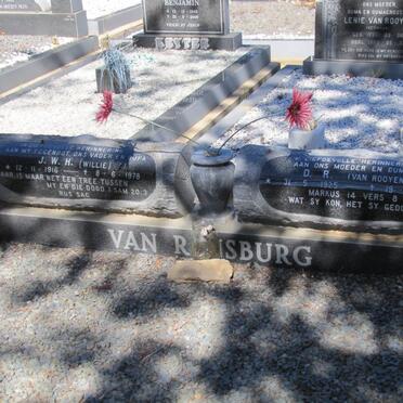RENSBURG Willie J.W.H., van 1916-1978 &amp; D.R. van ROOYEN 1925-2001