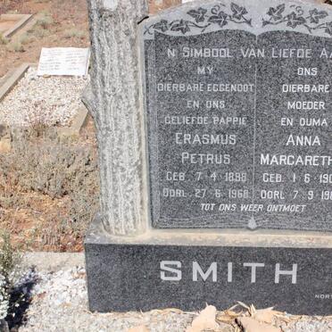 SMITH Erasmus Petrus 1898-1968 &amp; Anna Margaretha 1903-1982