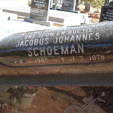 SCHOEMAN Jacobus Johannes 1960-1978