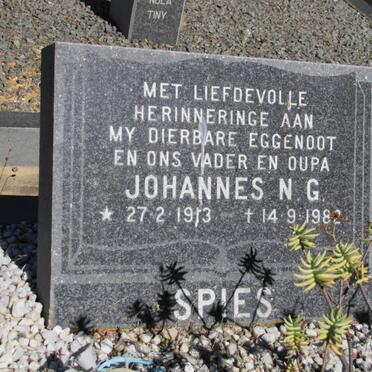 SPIES Johannes N.G. 1913-1982
