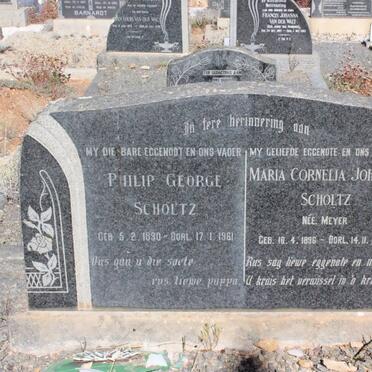 SCHOLTZ Philip George 1890-1961 &amp; Maria Cornelia Johanna MEYER 1896-1954