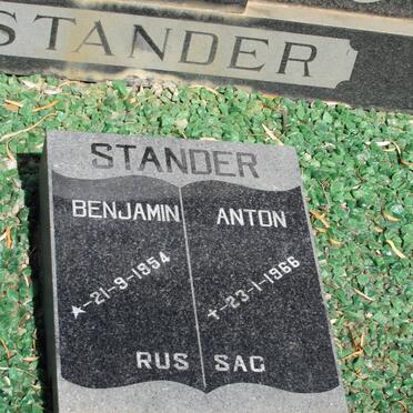 STANDER Benjamin Anton 1954-1966