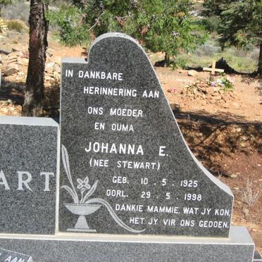 STEWART Edwin 1917-1996 &amp; Johanna E. STEWART 1925-1998 :: STEWART Edwin James 1945-2000