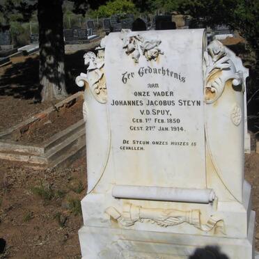 SPUY Johannes Jacobus Steyn, van der 1550-1914
