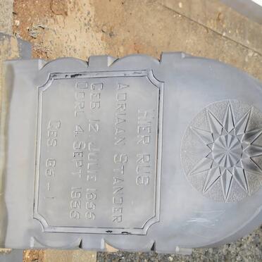 STANDER Adriaan 1855-1935