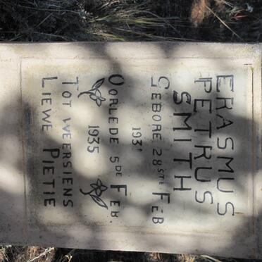 SMITH Erasmus Petrus 1931-1935
