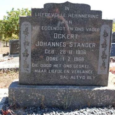 STANDER Ockert Johannes 1906-1968