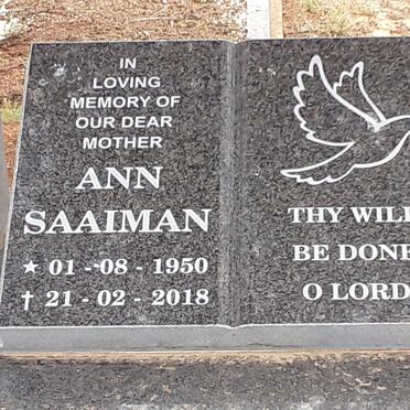 SAAIMAN Ann 1950-2018