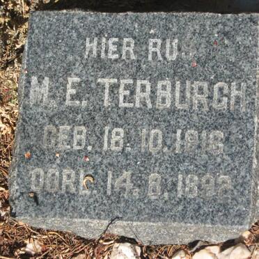 TERBURGH M.E. 1816-1892