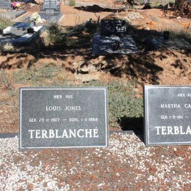 TERBLANCHE Louis Jones 1907-1988 &amp; Martha Catharina 1911-2007