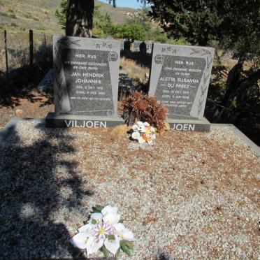VILJOEN Jan Hendrik Johannes 1912-1963 &amp; Aletta Susanna du PREEZ 1919-2006 