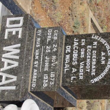 WAAL Jacobus A.L. de 1873-1938