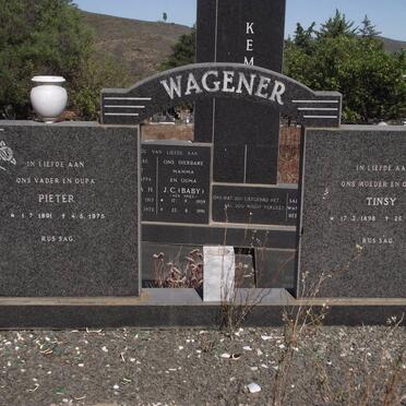 WAGENER Pieter 1891-1975 &amp; Tinsy 1898-1965