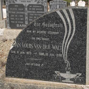WALT Jan Louis, van der 1875-1948