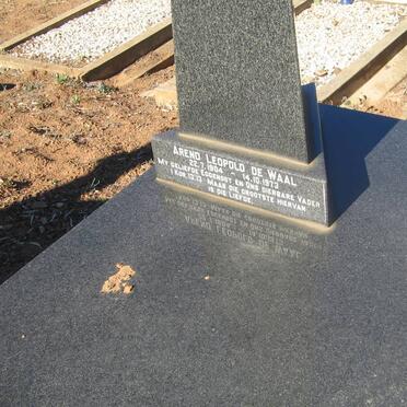 WAAL Arend Leopold, de 1904-1973