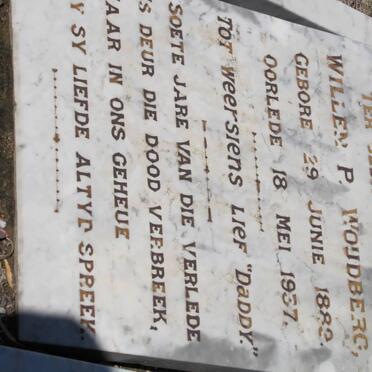 WOUDBERG Willem P. 1889-1937 