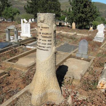 ZONDAGH Jacobus Nicolas Swart 1891-1942