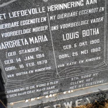 ??WEY Louis Botha 1900-1982 &amp; Margrieta Maria STANDER 1914-1970