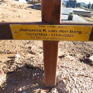 BERG Johanna K., van den 1934-2023