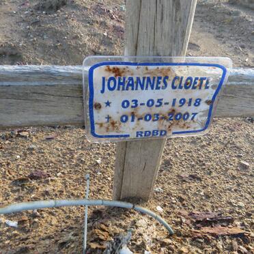 CLOETE Johannes 1918-2007