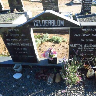 GELDERBLOM Johannes 1921-1974 & Aletta Elizabeth PRETORIUS 1931-2011