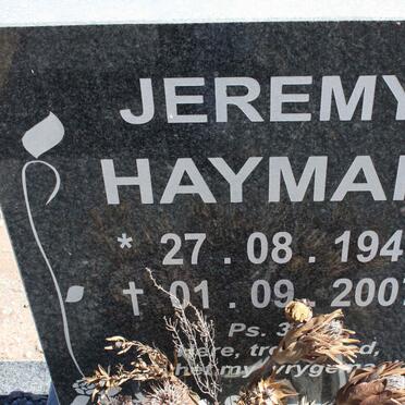 HAYMAN Jeremy 1945-2007