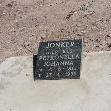 JONKER Petronella Johanna 1881-1959