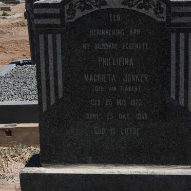 JONKER Phillipina Magrieta nee VAN TONDER 1923-1956