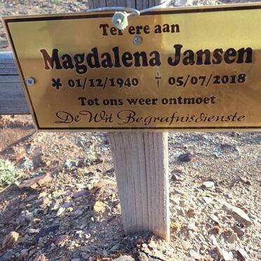 JANSEN Magdalena 1940-2018