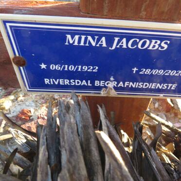 JACOBS Mina 1922-2020