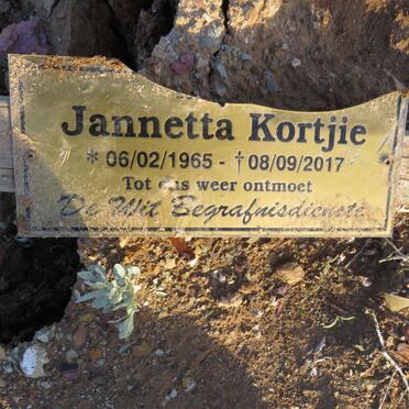 KORTJIE Jannetta 1965-2017