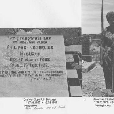 MYBURGH Philipus Cornelius 1862-1937 &amp; Jacomina Elizabeth LIEBENBERG 1869-1948