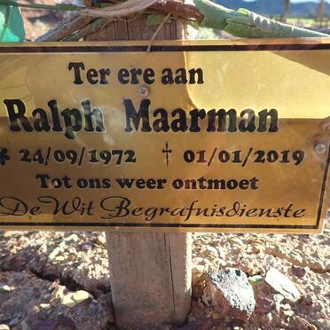 MAARMAN Ralph 1972-2019