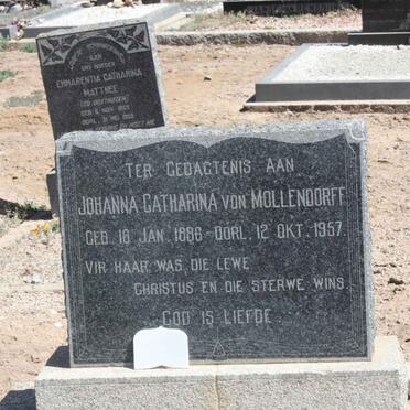 MOLLENDORFF Johanna Catharina, von 1886-1957