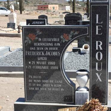 ROUX Frederick Jacobus, le 1968-1986