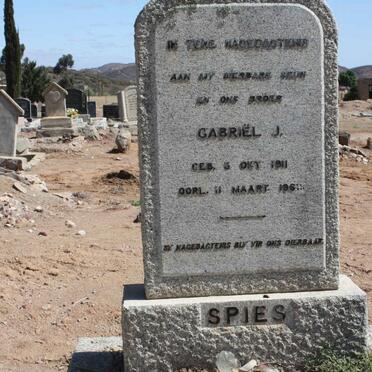 SPIES Gabriel J. 1911-196?