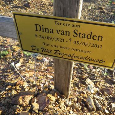 STADEN Dina, van 1921-2011