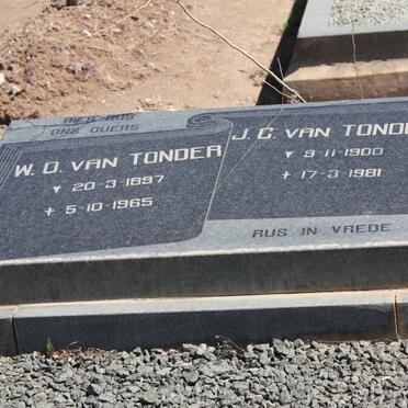TONDER W.O., van 1897-1965 &amp; J.C. 1900-1981