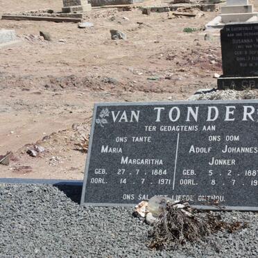 TONDER Adolf Johannes Jonker 1887-1971 &amp; Maria Margaritha 1884-1971