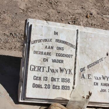 WYK Gert J., van 1856-1939