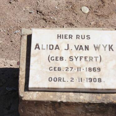 WYK Alida J., van nee SYFERT 1869-1908