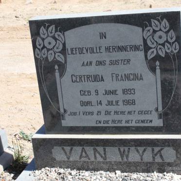 WYK Gertruida Francina, van 1893-1968