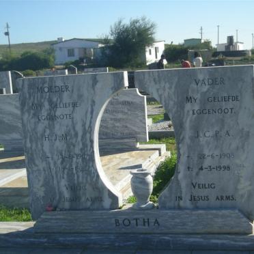 BOTHA J.C.P.A. 1908-1998 &amp; H.J.M. 1910-1982
