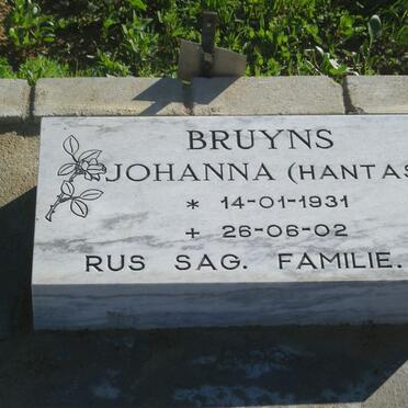 BRUYNS Johanna 1931-2002