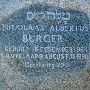 BURGER Nicolaas Albertus 1964-1990