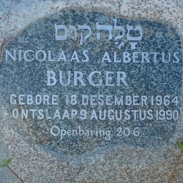 BURGER Nicolaas Albertus 1964-1990