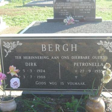 BERGH Dirk 1924-1988 &amp; Petronella 1935-